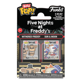 Blister 2 figuras Bitty POP Five Nights at Freddys Withered Freddy - Sun & Moon Blister 2 figuras Bitty POP Five Nights at Freddys Withered Freddy - Sun & Moon