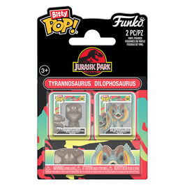 Blister 2 figuras Bitty POP Jurassic Park Tyrannosaurus Fossil & Dilophosaurus Blister 2 figuras Bitty POP Jurassic Park Tyrannosaurus Fossil & Dilophosaurus