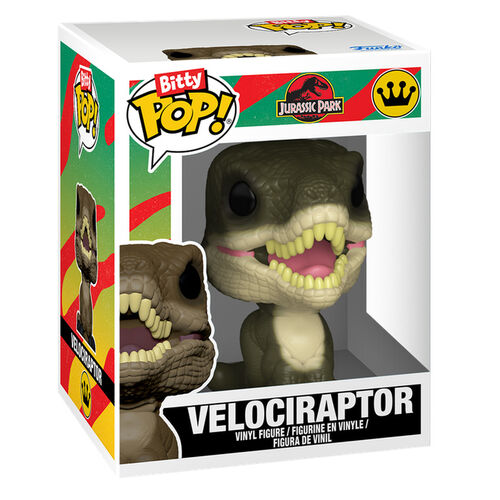 Blister 2 figuras Bitty POP Jurassic Park Velociraptor & Brachiosaurus
