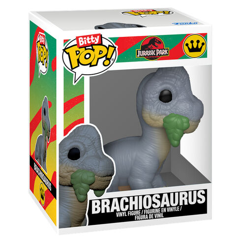 Blister 2 figuras Bitty POP Jurassic Park Velociraptor & Brachiosaurus