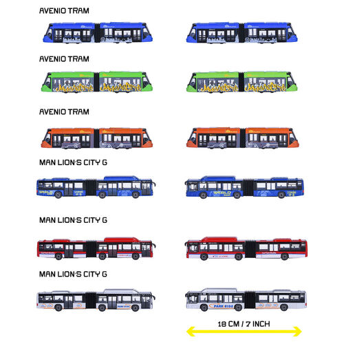 City Tranvia assorted bus