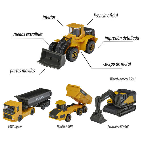 Volvo set 5 construction vehicles