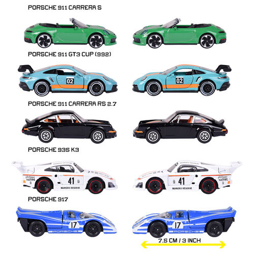 Set 5 coches Porsche