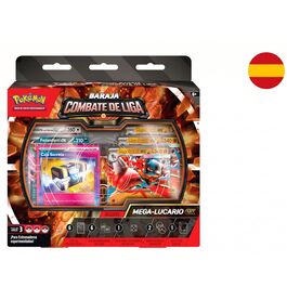 Baraja cartas Combate de Liga de Mega-Lucario ex de JCC Pokemon español