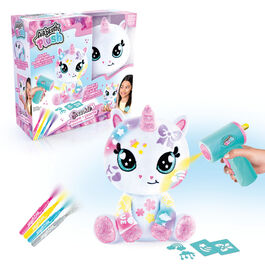 Peluche unicornio aerografo brillante Airbrush Plush