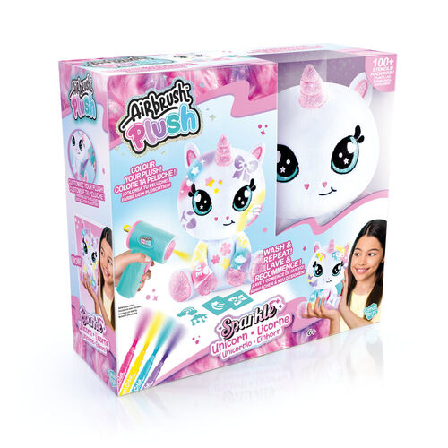 Airbrush Plush - plush toy unicorn airbrush sparkle