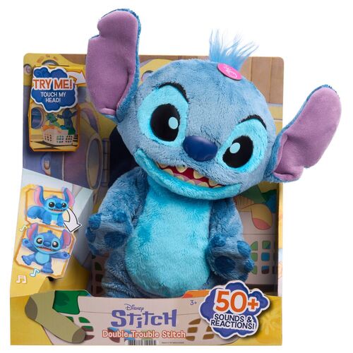 Peluche interactivo Double Trouble Stitch Disney