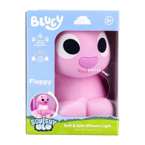 Luz silicona recargable SquishyGlo Floppy Bluey