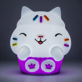 Luz silicona recargable SquishyGlo Cakey Cat La casa de muñecas de Gabby