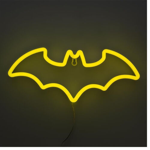 Luz LED neon pared Batman