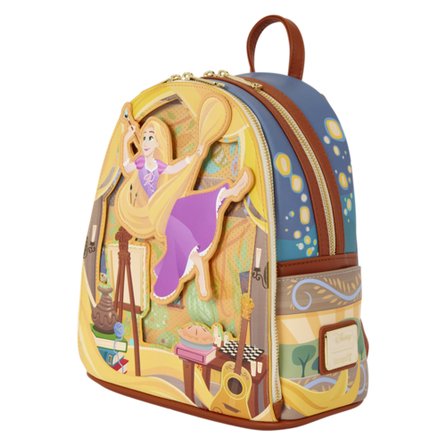 Mochila Painting Rapunzel Enredados Disney Loungefly 26cm
