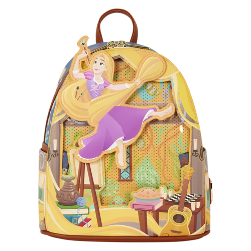 Mochila Painting Rapunzel Enredados Disney Loungefly 26cm