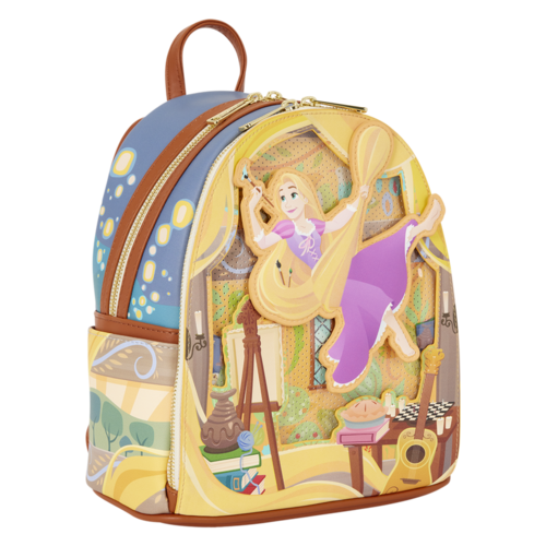 Mochila Painting Rapunzel Enredados Disney Loungefly 26cm