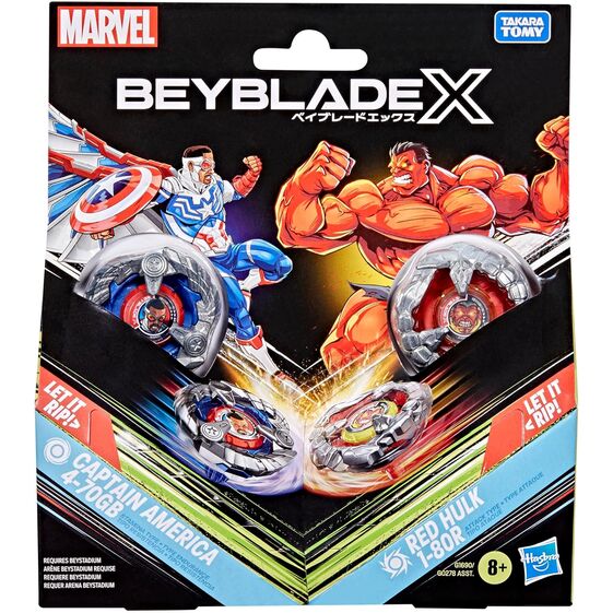 Kit inicial Beyblade X Marvel surtido