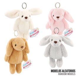 Llavero peluche conejo 12cm surtido