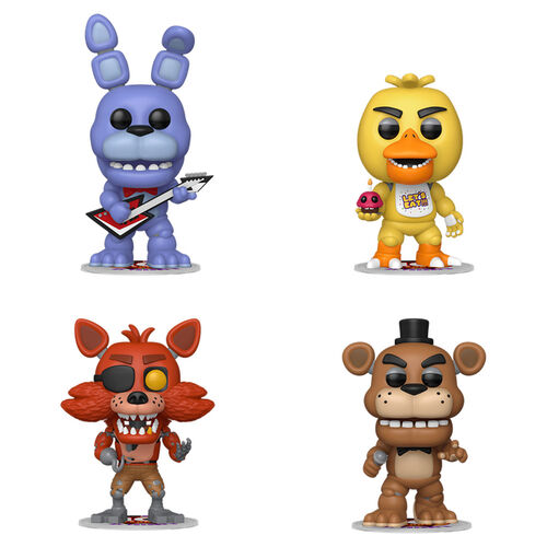Blister 4 figuras POP Five Nights at Freddys