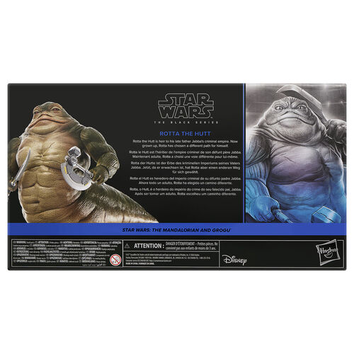 Star Wars The Mandalorian and Grog Rotta The Hutt figure 16cm
