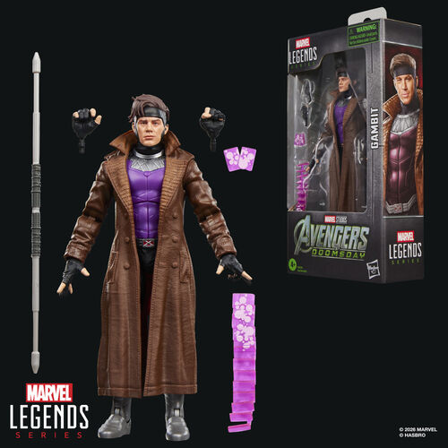 Figura Gambit Avengers Doomsday Marvel Legends Series 15cm