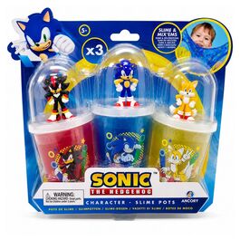 Blister 3 Slime + figura Sonic The Hedgehog
