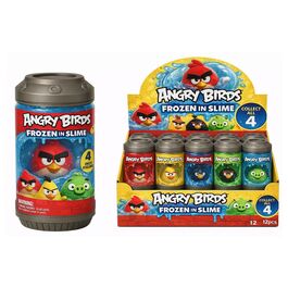 Lata Slime + figura Angry Birds surtido