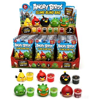 Sobre sorpresa Slime + figura Angry Birds surtido
