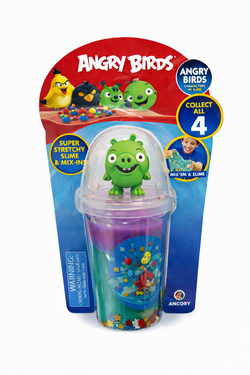 Slime + figura Angry Birds surtido