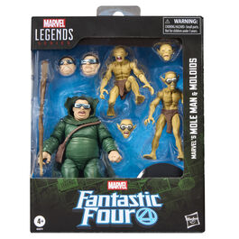 Set figuras Marvels Mole Man & Moloios Marvel Fantastic Four 15cm