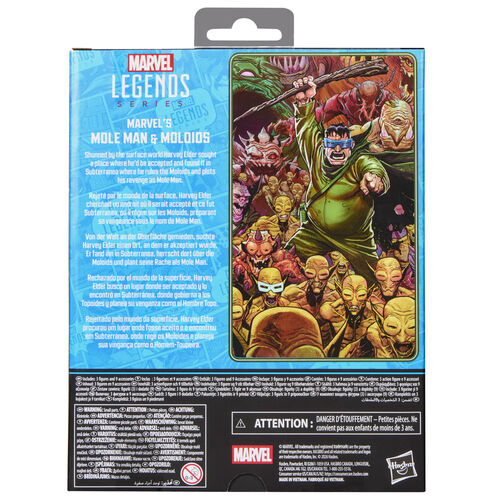 Set figuras Marvels Mole Man & Moloios Marvel Fantastic Four 15cm