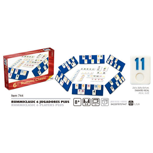 Juego Rummiclasic 6 Jugadores Plus