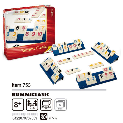 Rummiclasic caja metal