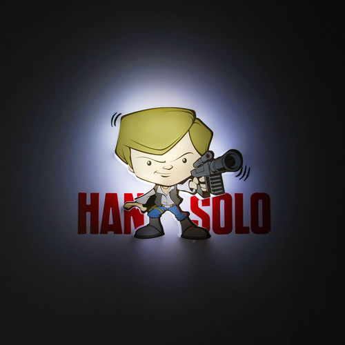 Star Wars Hans Solo 3D Light FX mini lamp