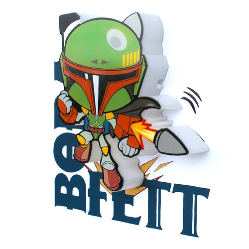 Star Wars Boba Fett 3D Light FX mini lamp