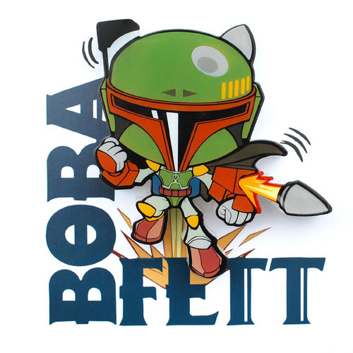 Star Wars Boba Fett 3D Light FX mini lamp